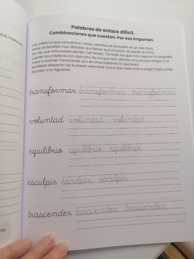 Página: palabras de enlace difícil